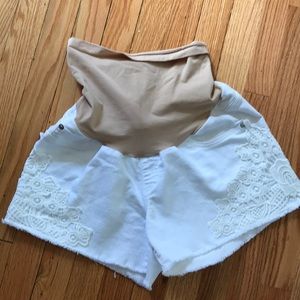 Indigo Blue Maternity Shorts